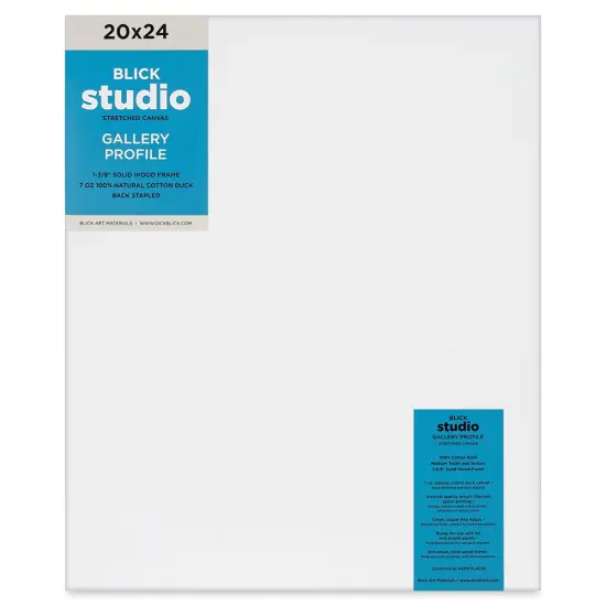 Blick Studio Stretched Cotton Canvas - Gallery Profile, 20" x 24" {1}