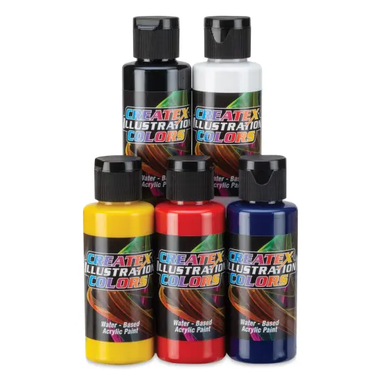 Createx Illustration Colors - Primary Colors, Set of 6, 2 oz {2}