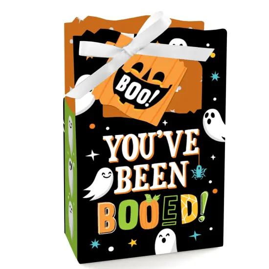 Big Dot of Happiness You've Been Booed - Ghost Halloween Party Favor Boxes - Set of 12 {1}