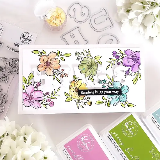 Pinkfresh Studio Stencils 4.25"X5.25" 5/Pkg-You're The Best Layering {3}