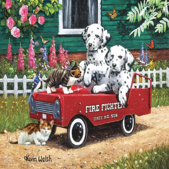 Sunsout Fireman Friends 300 pc Jigsaw Puzzle 13321 {1}