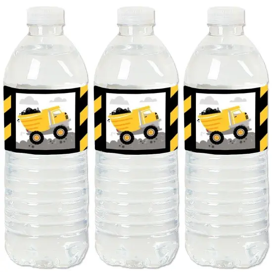 Big Dot of Happiness Dig It - Construction Party Zone - Baby Shower or Birthday Party Water Bottle Sticker Labels - Set of 20 {1}