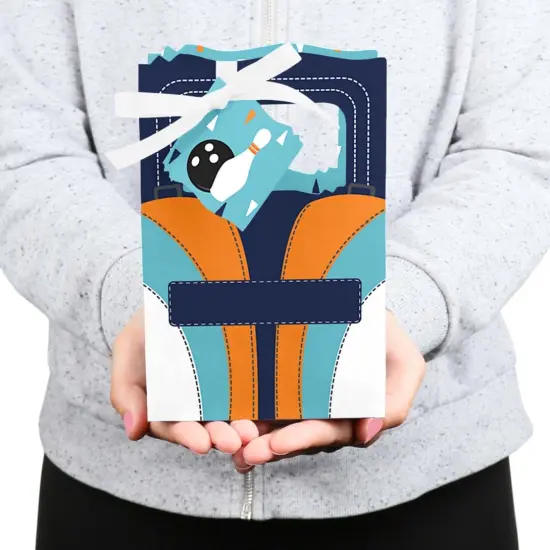 Big Dot of Happiness Strike Up the Fun - Bowling - Birthday Party or Baby Shower Favor Boxes - Set of 12 {6}