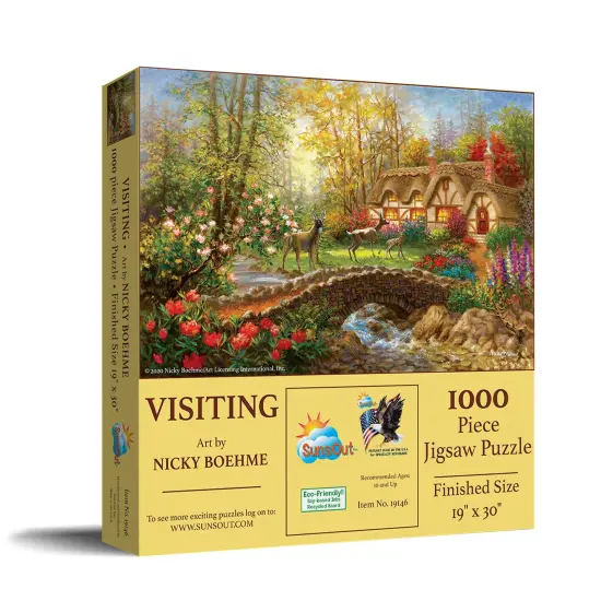 Sunsout Visiting 1000 pc Jigsaw Puzzle 19146 {3}
