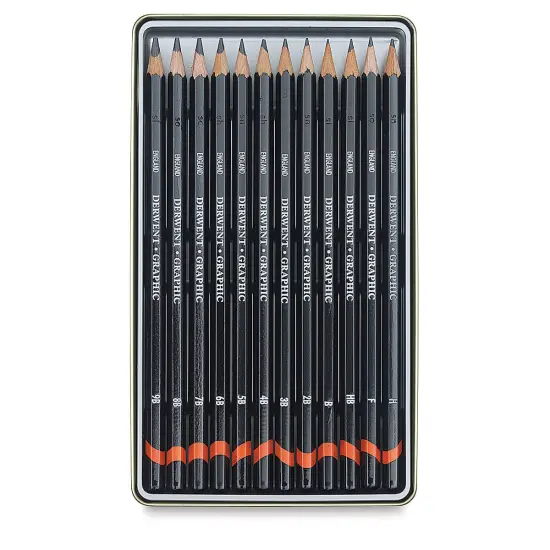 Derwent Graphic Pencil - Soft Sketch, Set of 12 {2}