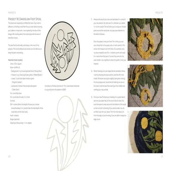 Rug Hooking with Wool Strips {4}