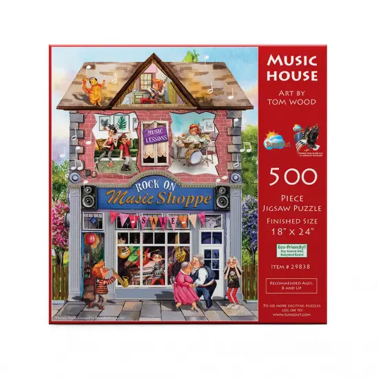 Sunsout Music House 500 pc Jigsaw Puzzle 29838 {4}