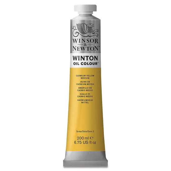 Winsor & Newton Winton Oil Color - Cadmium Yellow Medium, 200 ml tube {2}
