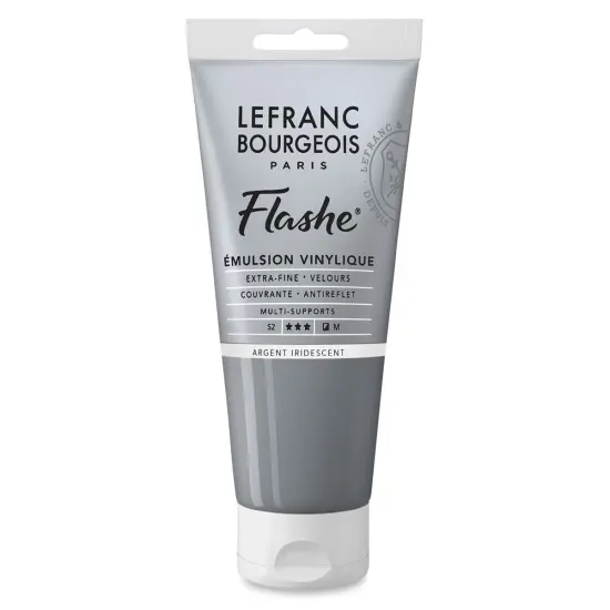 Lefranc & Bourgeois Flashe Vinyl Paint - Iridescent Silver, 80 ml {1}
