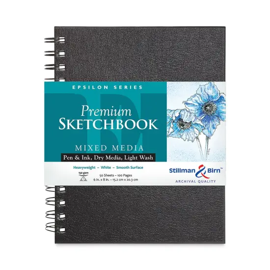 Stillman & Birn Epsilon Series Sketchbook - 8" x 6", Portrait, Wirebound, 50 Sheets {1}