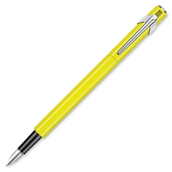 Caran d&rsquo;Ache 849 Fountain Pen, Fluorescent Yellow, Medium Nib {1}
