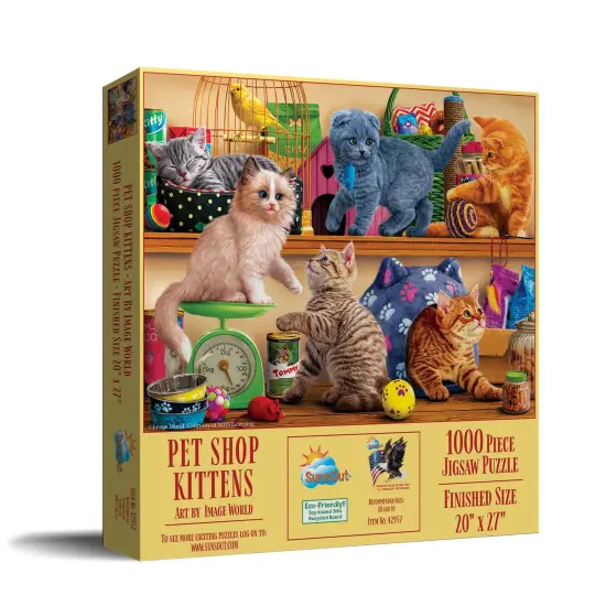 Sunsout Pet Shop Kittens 1000 pc Jigsaw Puzzle 42957 {3}