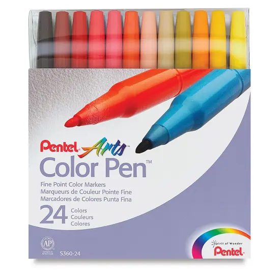 Pentel Color Pen Set - Assorted Colors, Set of 24 {2}