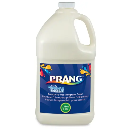 Prang Ready-To-Use Washable Tempera Paint - White, Gallon {1}