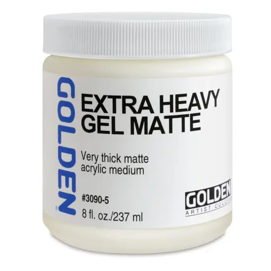 Golden Extra Heavy Acrylic Gel Medium - Matte, 8 oz jar {1}
