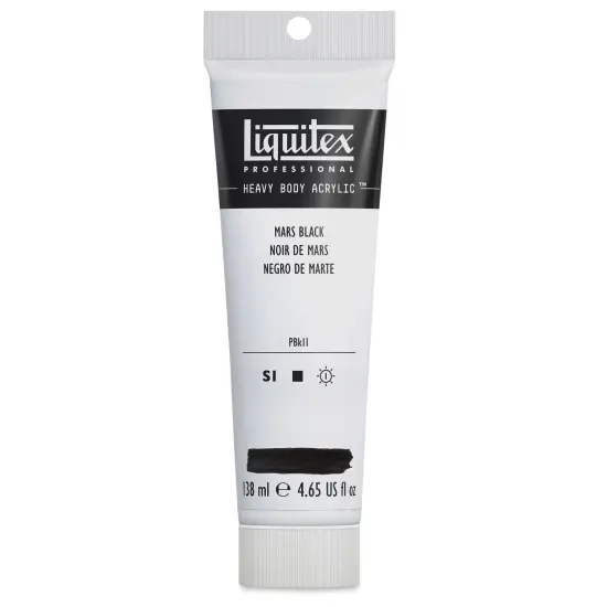 Liquitex Heavy Body Artist Acrylics - Mars Black, 4.65 oz Tube {2}