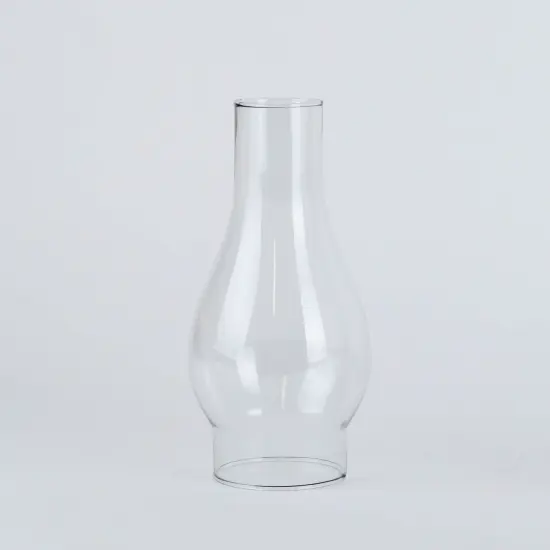 Clear Glass Smooth Top Oil Lamp Chimney 3" OD Base x 8 1/2" High {3}