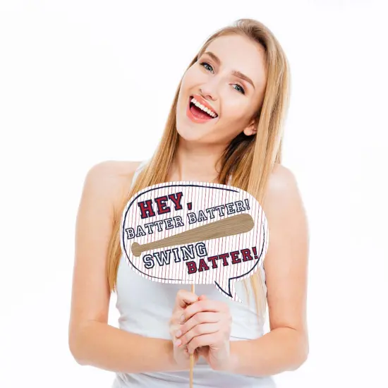 Big Dot of Happiness Batter Up - Baseball Photo Booth Props Kit - 20 Count {4}