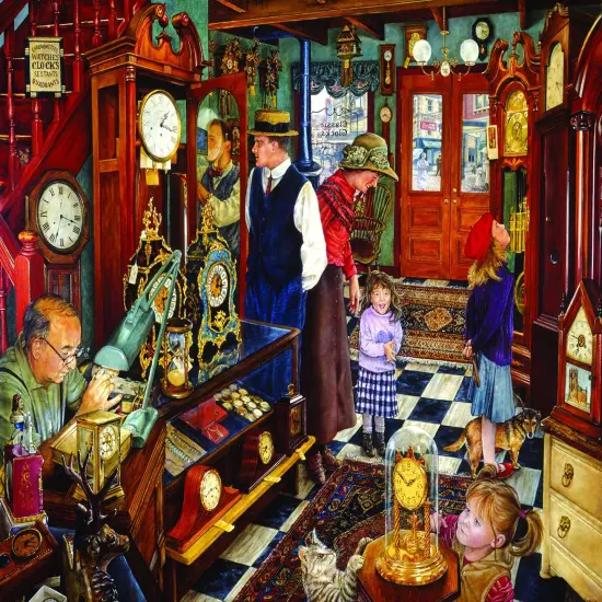 Sunsout The Clock Shop 1000 pc Jigsaw Puzzle 44652 {1}