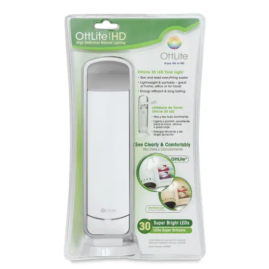 OttLite LED Task Light - White {1}