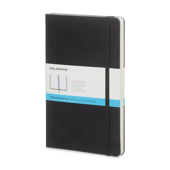 Moleskine Classic Hardcover Notebook - Black, Dotted, 5-1/2" x 3-1/2" {1}