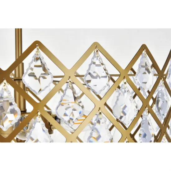 Lyla 21 inch pendant in brass {4}