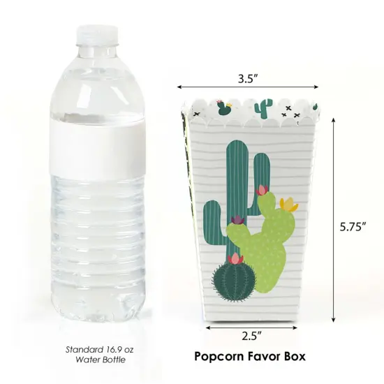 Big Dot of Happiness Prickly Cactus Party - Fiesta Party Favor Popcorn Treat Boxes - Set of 12 {3}