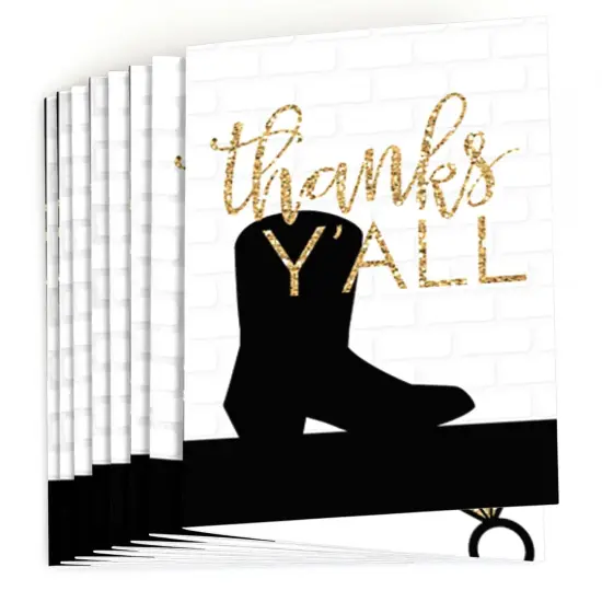 Big Dot of Happiness Nash Bash - Nashville Bachelorette Party Thank You Cards (8 count) {3}