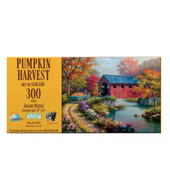 Sunsout Pumpkin Harvest 300 pc Halloween Jigsaw Puzzle 41776 {4}
