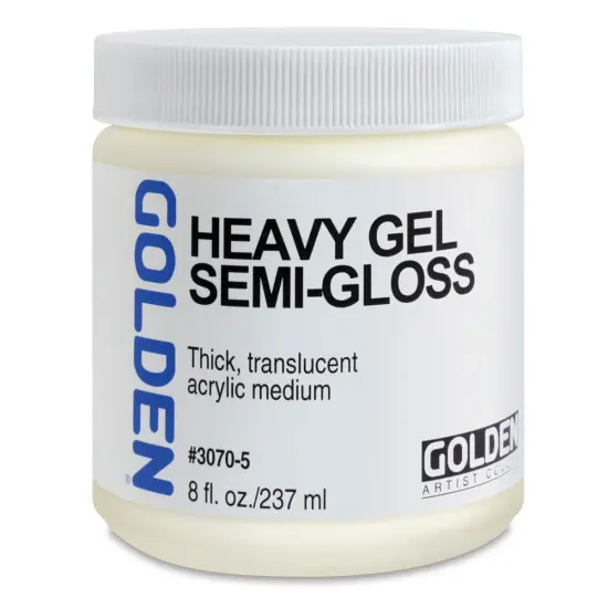 Golden Heavy Acrylic Gel Medium - Semi-Gloss, 8 oz jar {2}