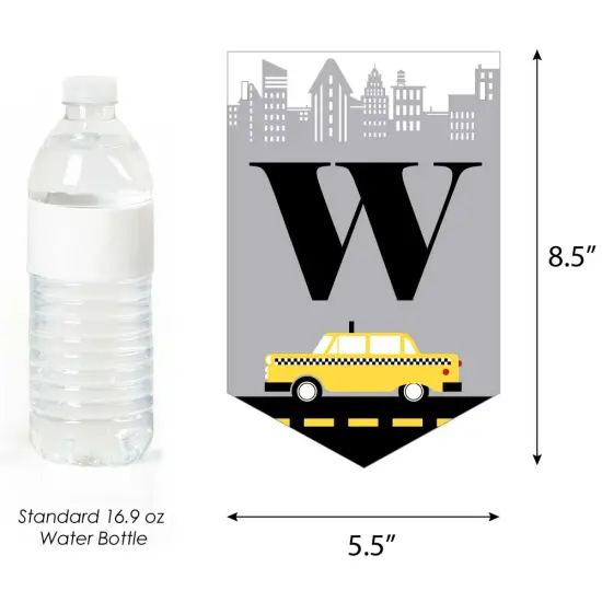 Big Dot of Happiness NYC Cityscape - New York City Birthday Party Bunting Banner - Birthday Party Decorations - Happy Birthday {4}