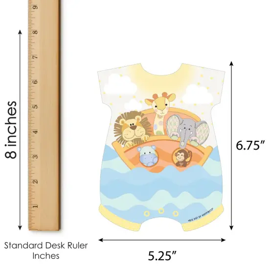 Big Dot of Happiness Noah&rsquo;s Ark - Picture Bingo Cards and Markers - Baby Shower Shaped Bingo Game - Set of 18 {6}