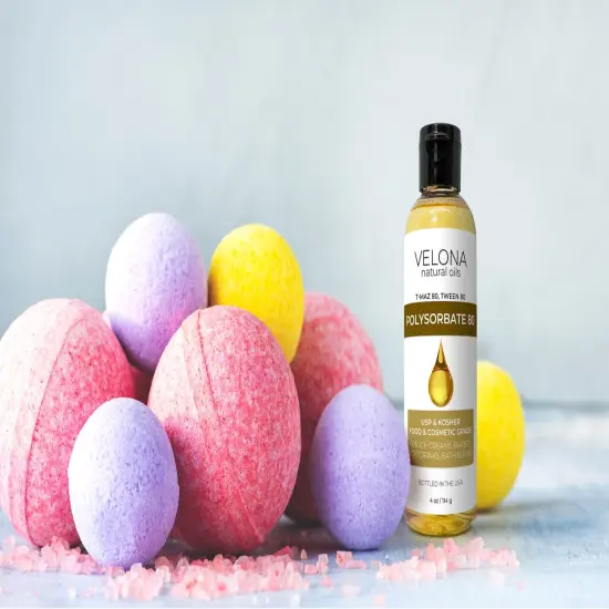 Polysorbate 80 by Velona 8 oz | Solubilizer, Food & Cosmetic Grade | All Natural for Cooking, Skin Care and Bath Bombs, Sprays, Foam Maker | Use Today - Enjoy Results {3}