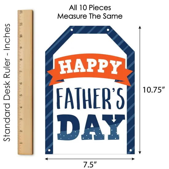 Big Dot of Happiness Happy Father's Day - Hanging Vertical Paper Door Banners - We Love Dad Party Wall Decoration Kit - Indoor Door Decor {7}