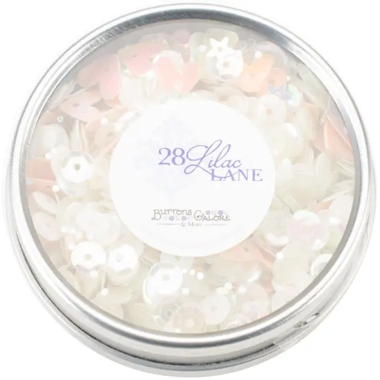 Buttons Galore 28 Lilac Lane Tin W/Sequins 40g-Fairy Sparkle {1}