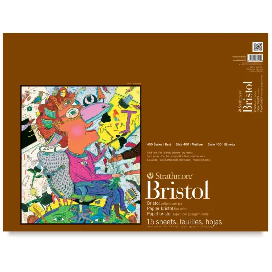 Strathmore Bristol Pad - 18" x 24", 2 Ply, Vellum, 15 Sheets {2}