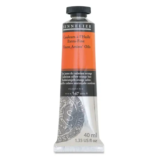Sennelier Artists' Extra Fine Oil Paint - Cadmium Yellow Orange Hue, 40 ml tube {1}