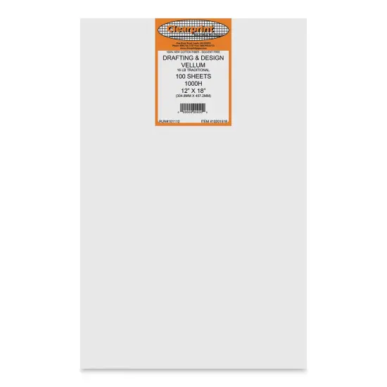 Clearprint Drafting Velllum - 12" x 18", 100 Sheets {1}