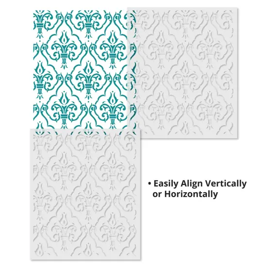 Diamond Wallpaper Wall Stencil | 3424 by Designer Stencils | Pattern Stencils | Reusable Stencils for Painting | Safe & Reusable Template for Wall Decor | Try This Stencil Instead of a Wallpaper | Easy to Use & Clean Art Stencil Pattern {4}