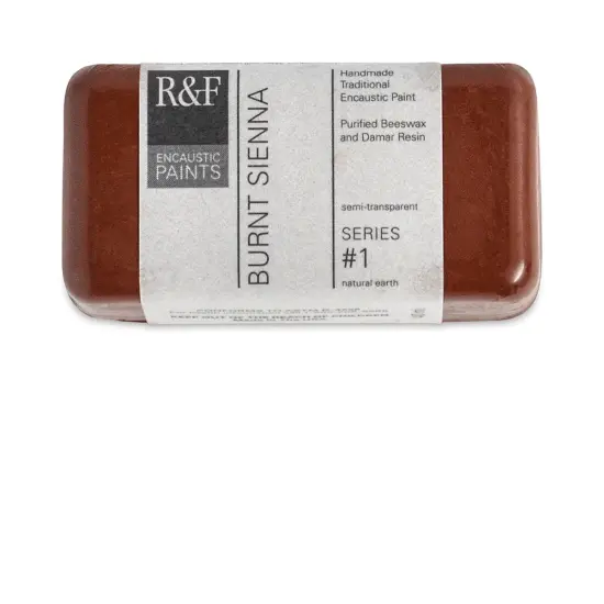 R&F Encaustic Paint Block - Burnt Sienna, 40 ml block block {2}