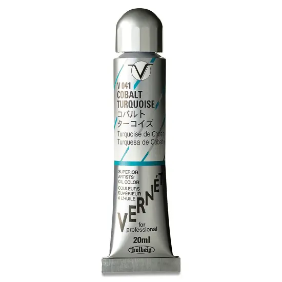 Holbein Vern&eacute;t Superior Artists' Oil Color - Cobalt Turquoise, 20 ml tube {2}