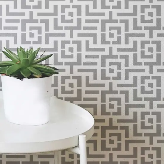 Greek Key Small Wall Stencil {3}