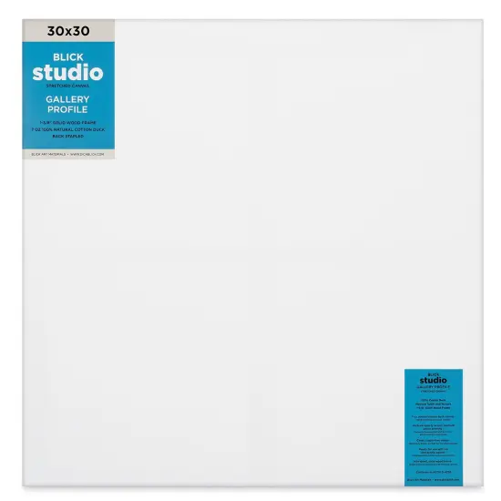 Blick Studio Stretched Cotton Canvas - Gallery Profile, 30" x 30" {1}