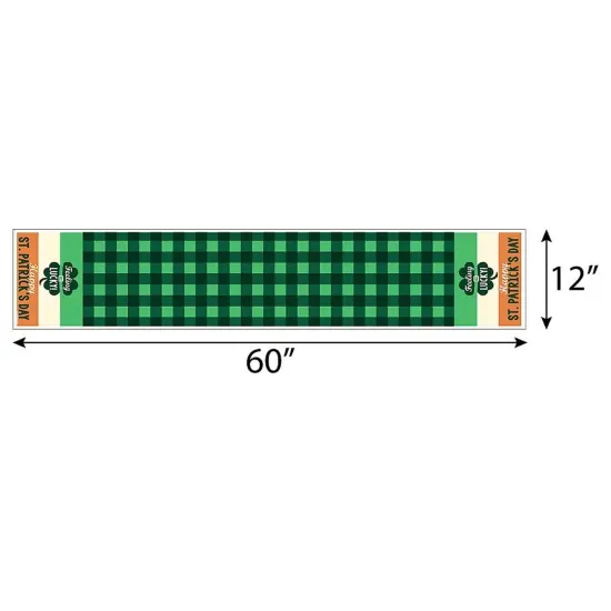 Big Dot of Happiness St. Patrick's Day - Petite Saint Paddy's Day Party Paper Table Runner - 12 x 60 inches {4}