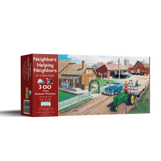 Sunsout Neighbors Helping Neighbors 300 pc Jigsaw Puzzle 39902 {5}