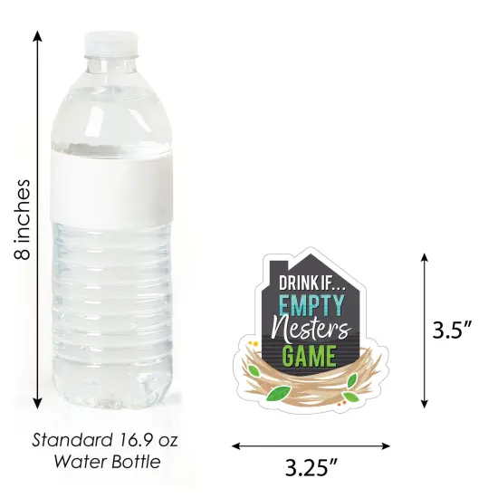 Big Dot of Happiness Drink If Game - Empty Nesters - Empty Nest Party Game - 24 Count {4}