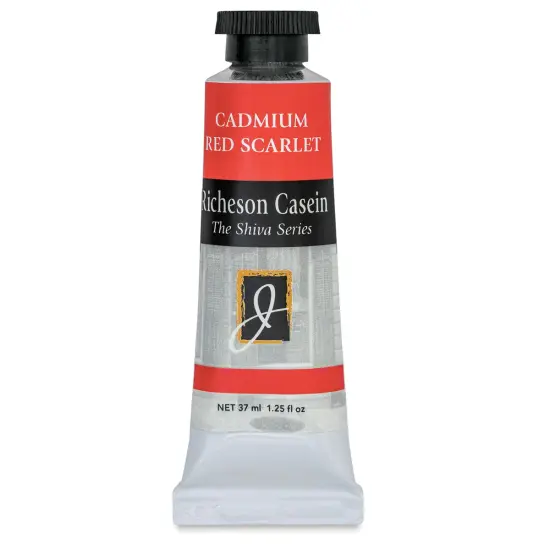 Richeson Casein Paint the Shiva Series - Cadmium Red Scarlet, 37 ml Tube {1}