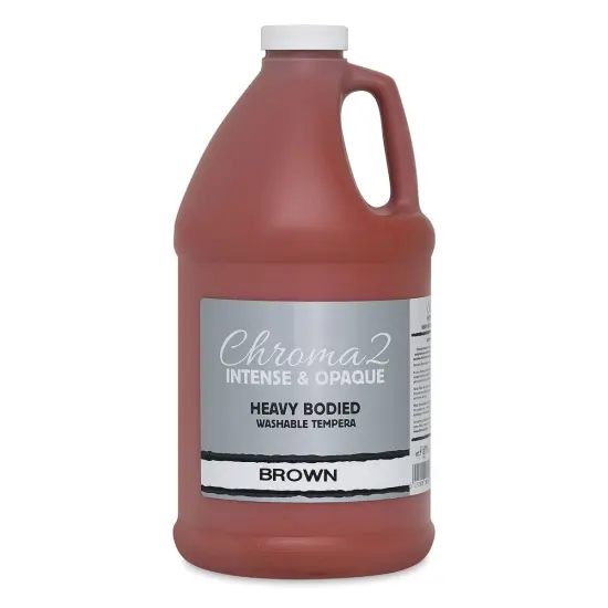 Chroma 2 Washable Tempera - Brown, 67.7 oz {1}