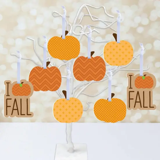 Big Dot of Happiness Pumpkin Patch - Fall, Halloween or Thanksgiving Decorations - Tree Ornaments - Set of 12 {3}