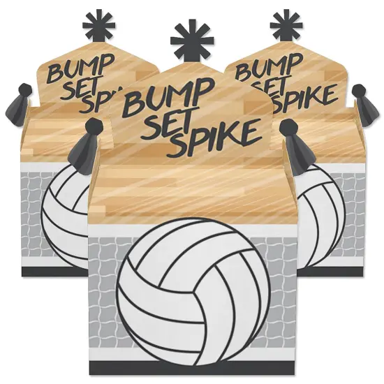 Big Dot of Happiness Bump, Set, Spike - Volleyball - Treat Box Party Favors - Baby Shower or Birthday Party Goodie Gable Boxes - Set of 12 {3}